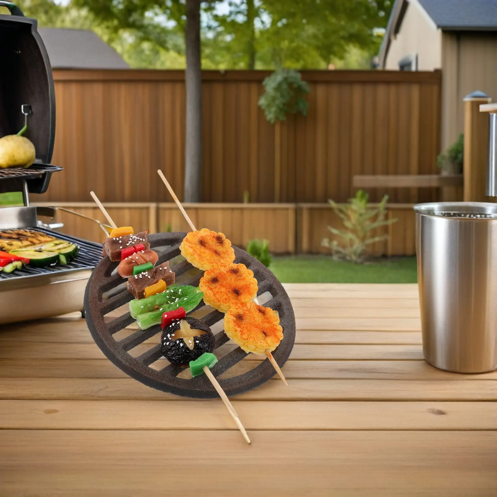 

Cast Iron Cooking Grate 20cm Round Replacement Charcoal Plate Fire Grill Bottom Grill Grates Bbq Accessories Grate Parts