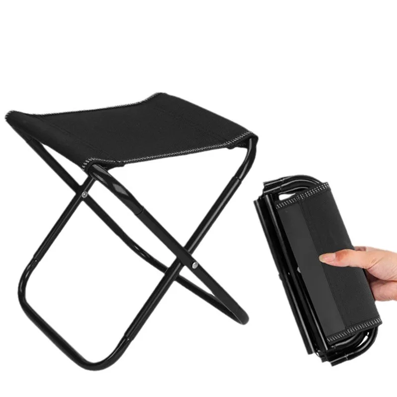 4/2/1PCS Outdoor Camping Chair Portable Folding Chairs Fishing Stools Travel Camping Bench Train And Subway Queuing Benches
