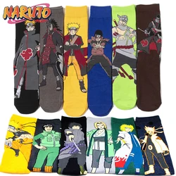 Naruto Cartoon Stockings Anime Adult Unisex Personalized Socks Fashion Naruto Action Figures Student Mid Calf Socks Birthday Gif