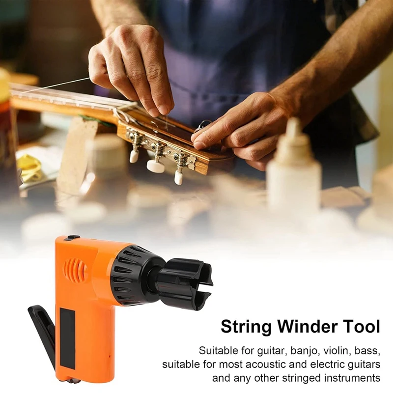 Multi-Function Electric String Winder String Cutter USB Rechargeable Electric Guitar String Winder For Guitar Ukulele