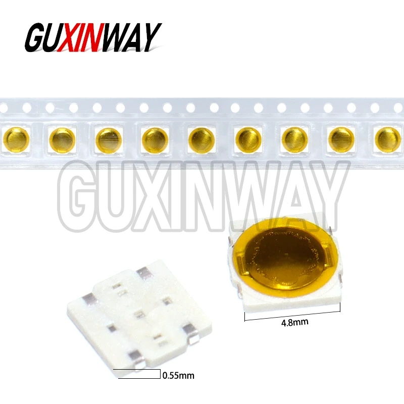 100PCS 4.8X4.8X0.55MM 4Pin SMD Ultra-thin 4.8*4.8*0.55mm Film switch