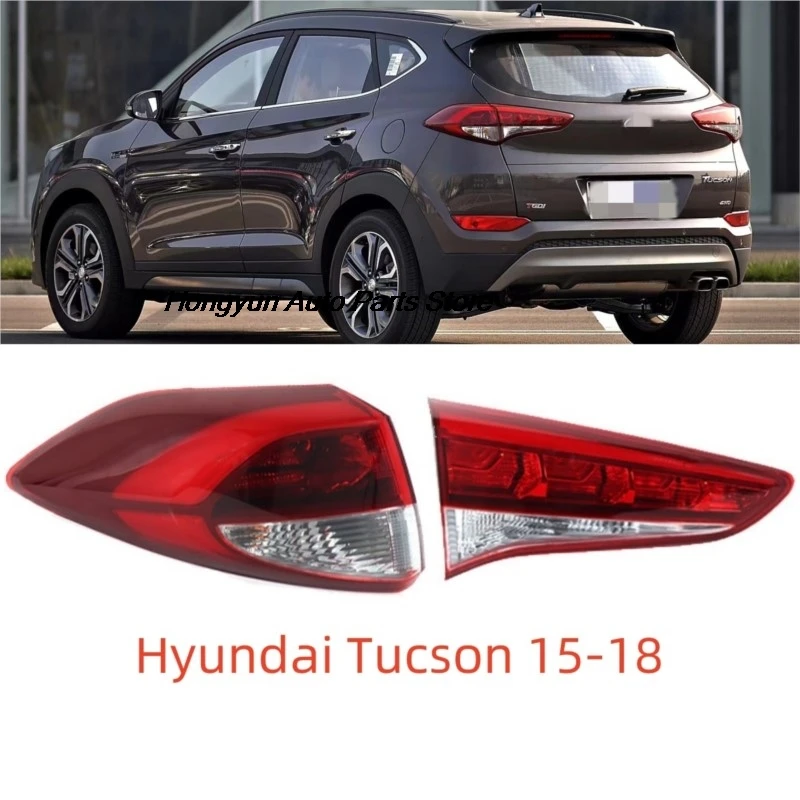 For Hyundai Tucson 2015 2016 2017 2018 Auto Tail Light Turn Signal Taillight Housing Lamp Cover Without Bulb Car Accessories