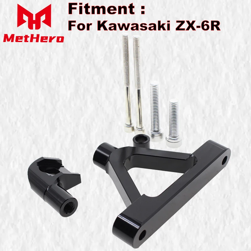 

For Kawasaki ZX-6R Ninja ZX6R 2007 2008 Steering Stabilizer Bracket Mounting kit moto accessories