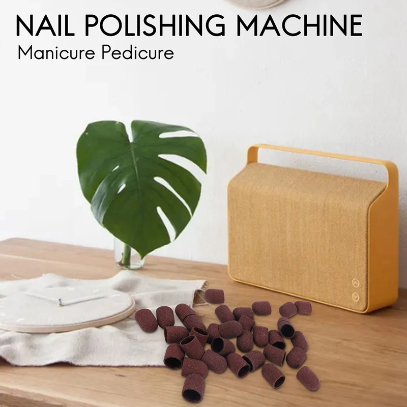 

Шлифовальная крышка, 50 шт., шлифовальные ленты, блочные колпачки без ручки, 80, 120, 180, 13x19 мм, шлифовальная крышка, электрическая дрель для маникюра, педикюра-02