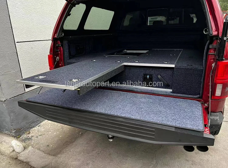 Truck Bed Drawer System,Heavy Duty Slide Out Storage Box for Ford F150,Lockable Cargo Toolbox for Overland Offroad Camping 1300m