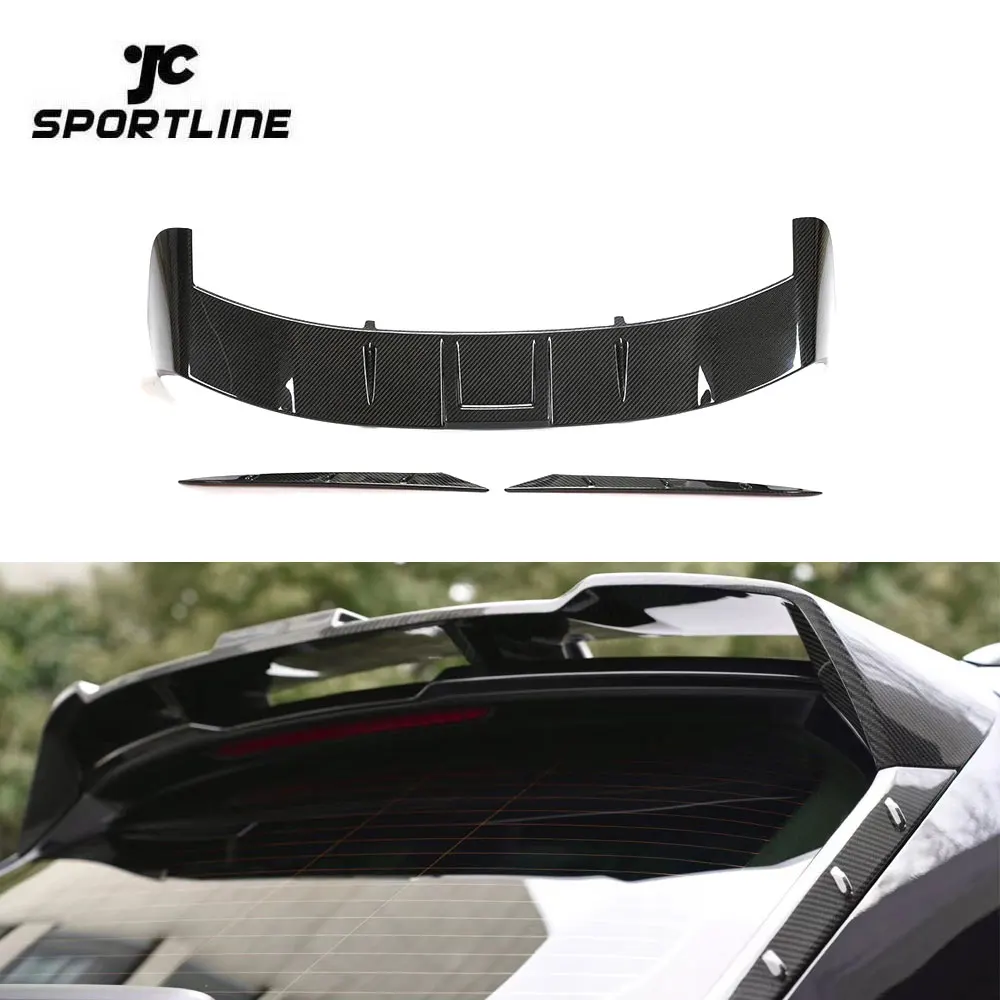 

DRY CARBON Rear Roof Spoiler Top Wing For Audi RS6 RS7 Avant C8 Wagon 19-22