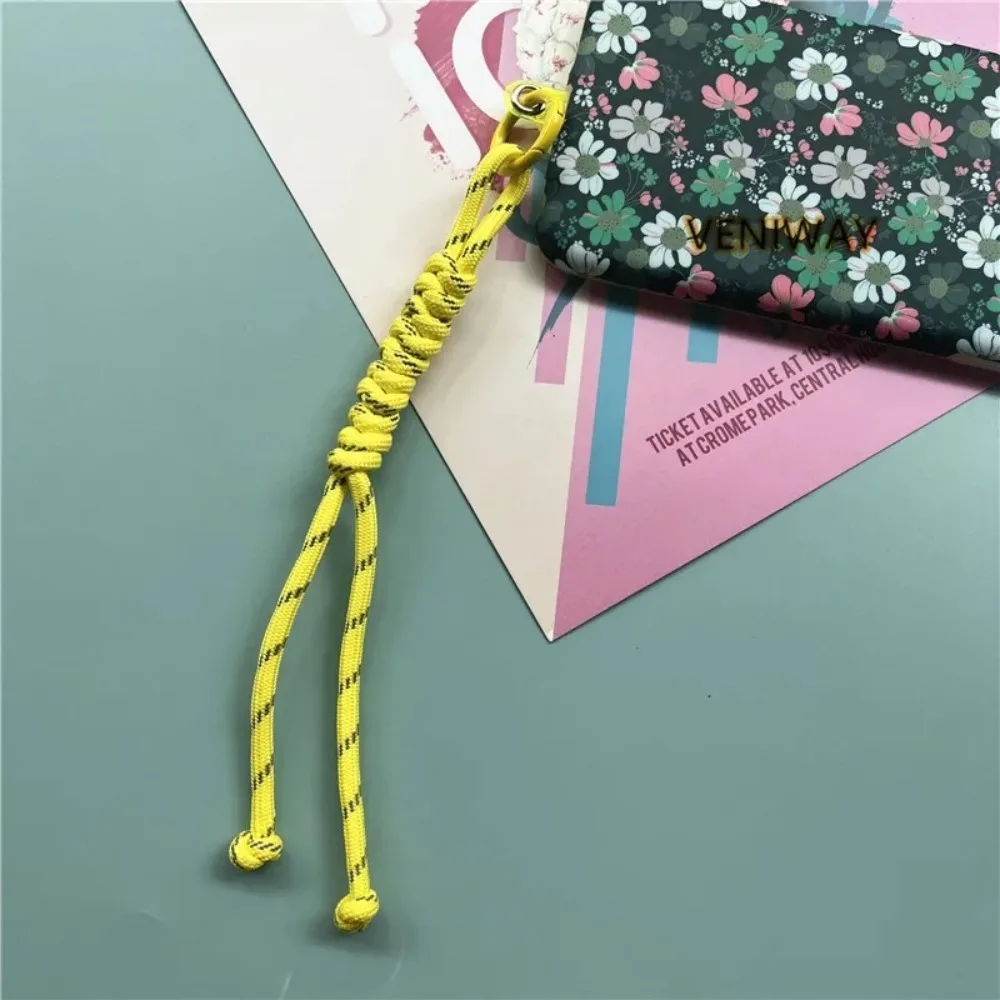 Exquisite Bag Charm Key Chain Metal Keyring Hanging Ornaments Braided Keychain Couples Gift Bag Accessories Colorful Key Ring