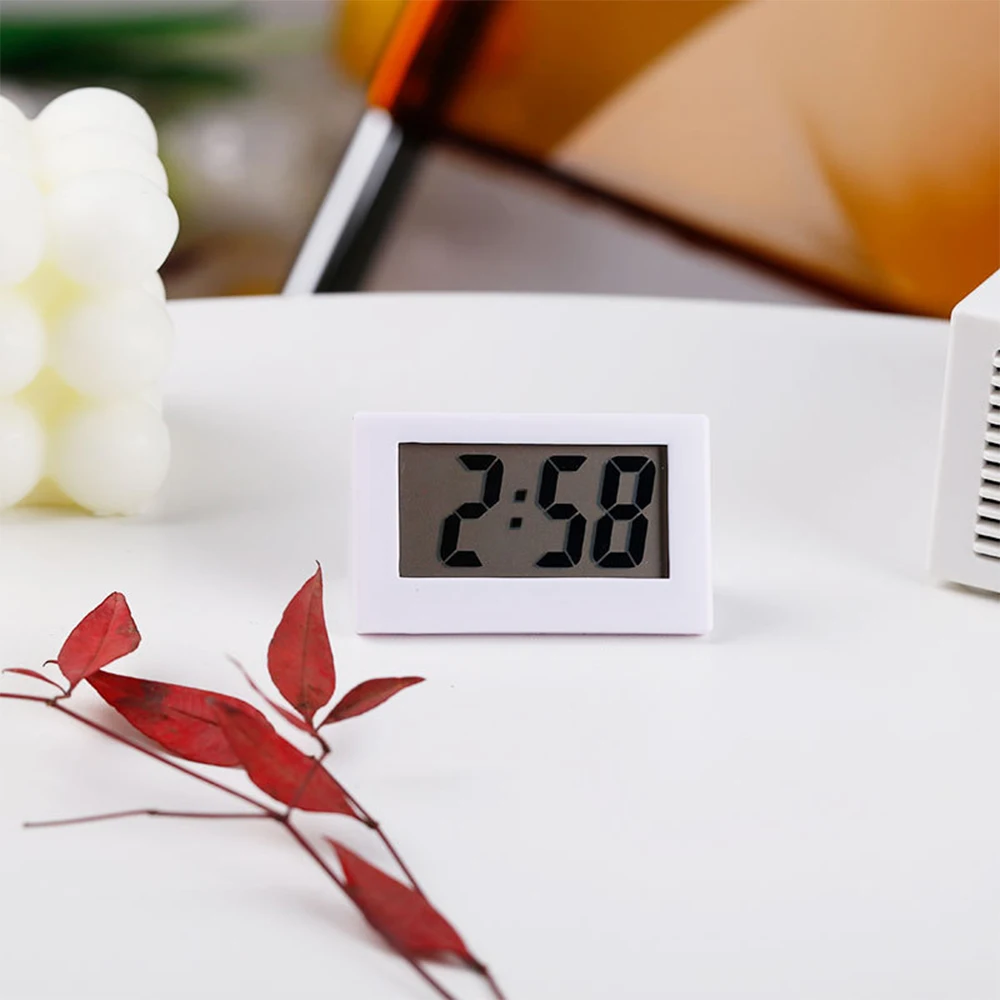 Montre électronique Simple pour chambre à coucher, petite montre Portable, grand mot, Table d'étudiant, silencieuse, horloge de bureau, Mini écran LCD numérique, 1 pièce