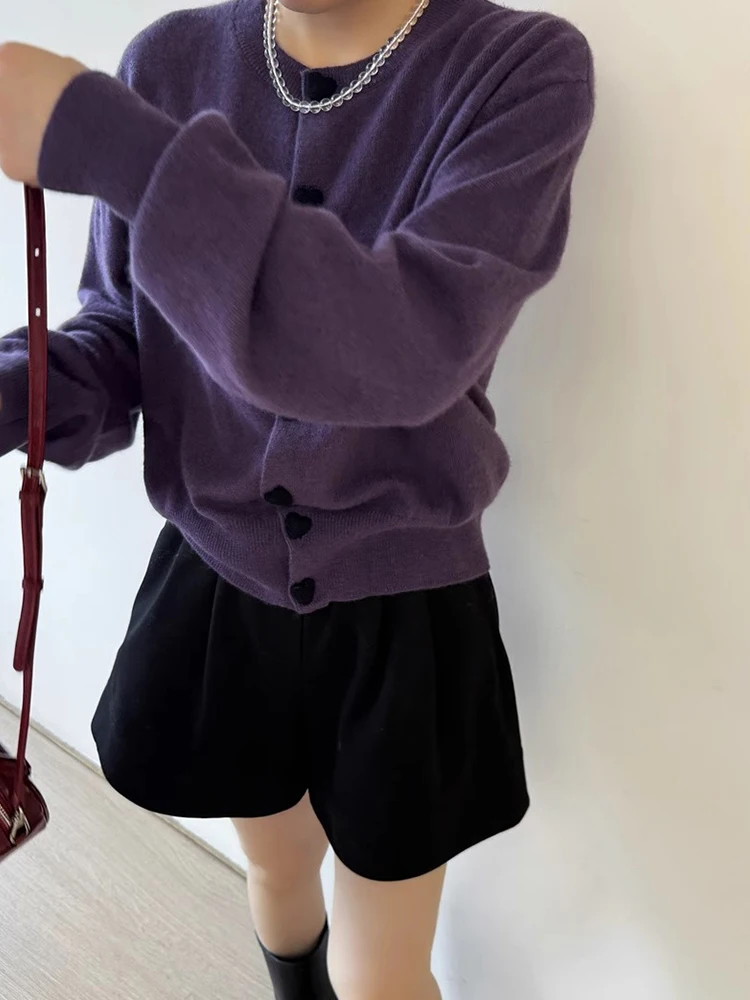 Herbst Winter Camere Gestrickte Offene Strickjacke Lange Sve runde Ne Bequeme Weiche Haut-Freundliche Pullover Mantel Koreanische Sle