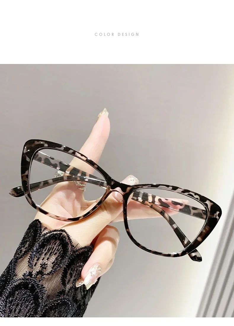 Blau Licht Blockieren Augenschutz Brillen Retro Gradienten Schmetterling Rahmen Lesebrille Cat Eye Klare Linse Presbyopie Brille – Detail 7