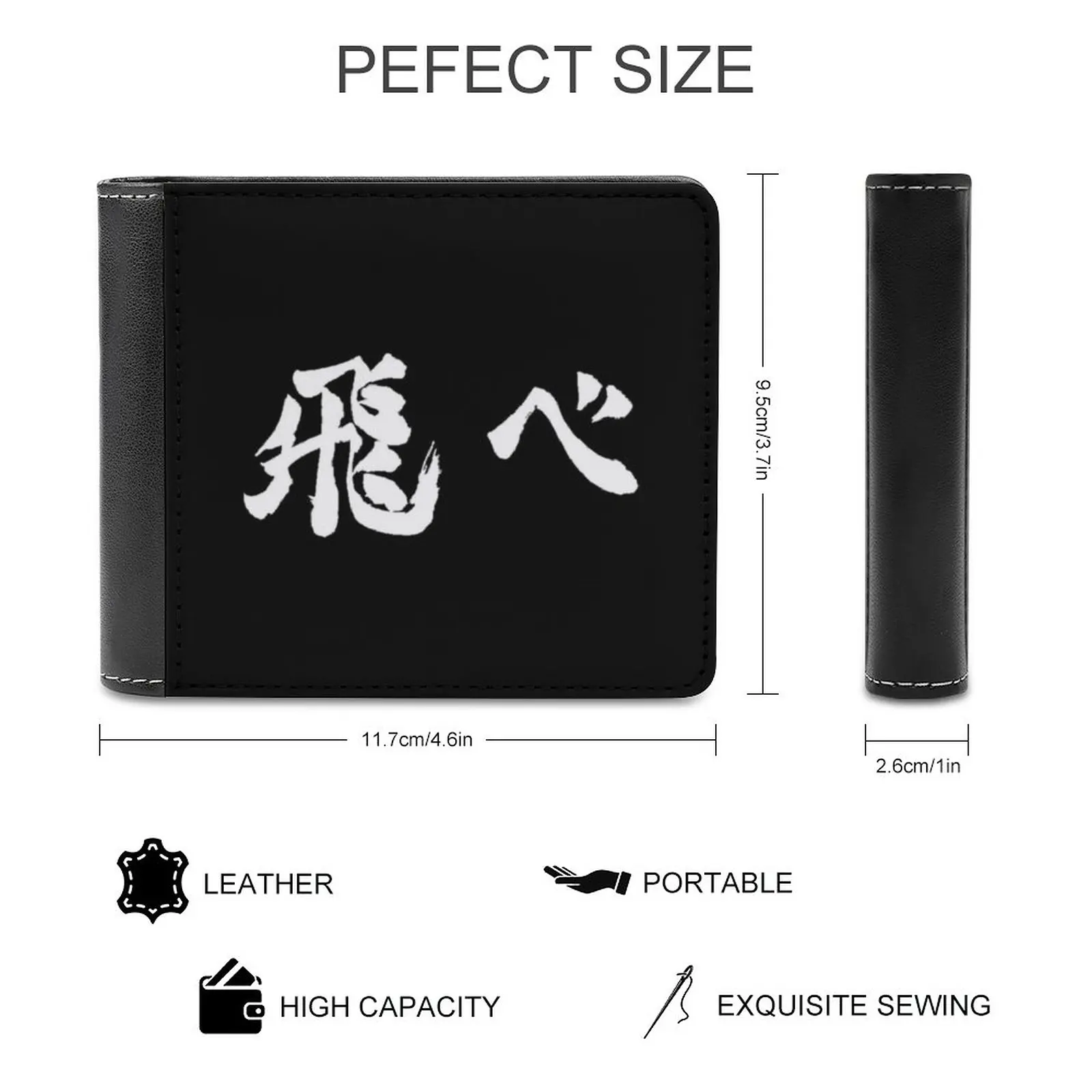 Fly Fashion Credit Card Wallet Leather Wallets Personalized Wallets For Men And Women Haikyu Fly Karasuno Hinata Hinatashouyo