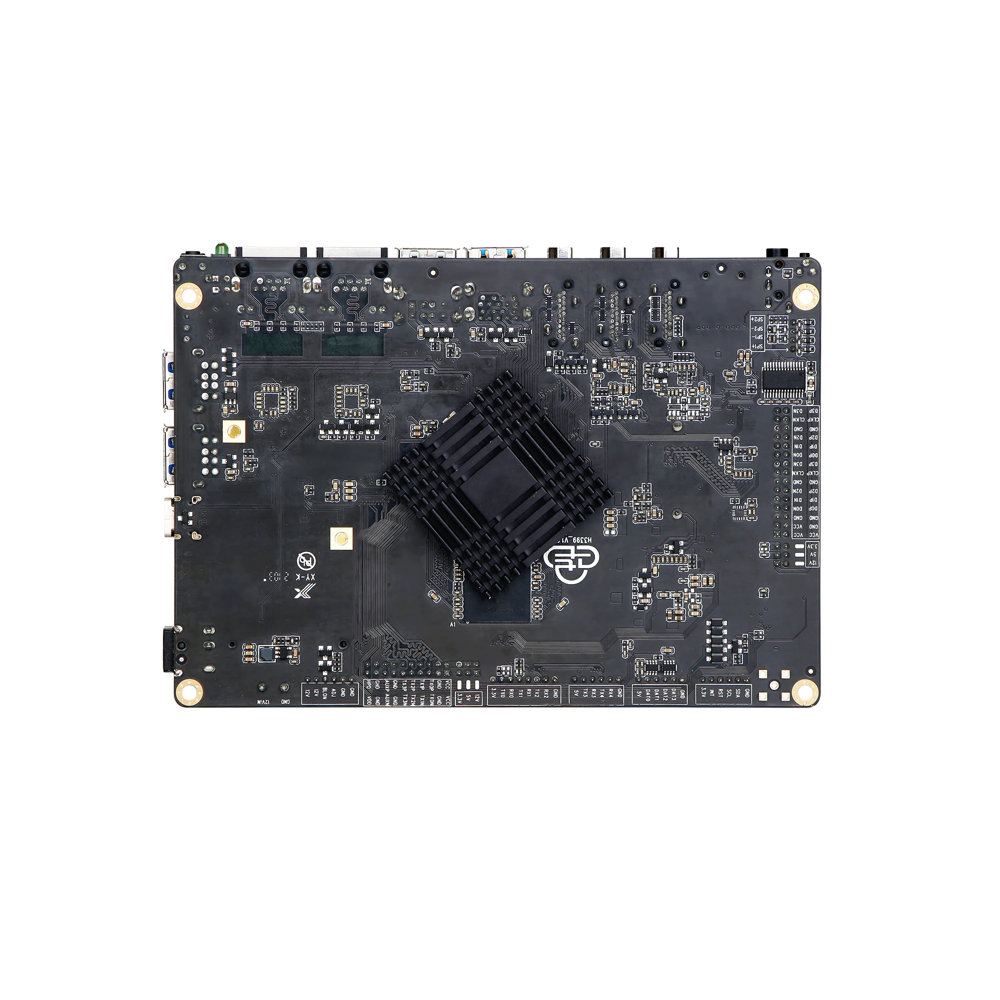 VNOPN Mini PC Rockchip RK3399 (Cortex-A72+A53) ARM Embedded Industrial IoT Motherboard  2 LAN 2 HDMI  Dual Display  Android