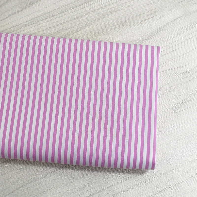 40S Stripe Series Printed Stretch Fabric 145cm Wide Quilted children\'s Fabric DIY Sewing women\'s men\'s Fat Baby Clothes Fabric