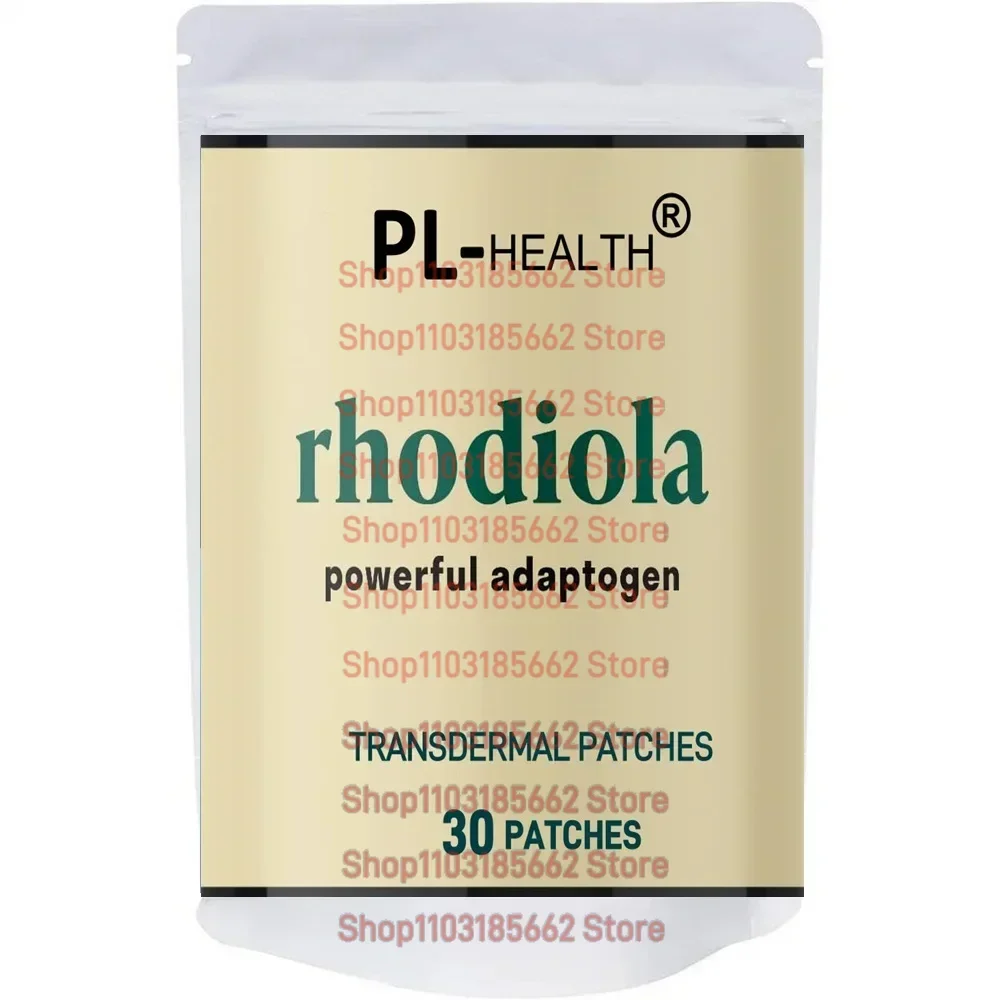 Rhodiola Rosea Transdermal Patches for Natural Stress Support and Mood Boost -30 Patches One Month Supply