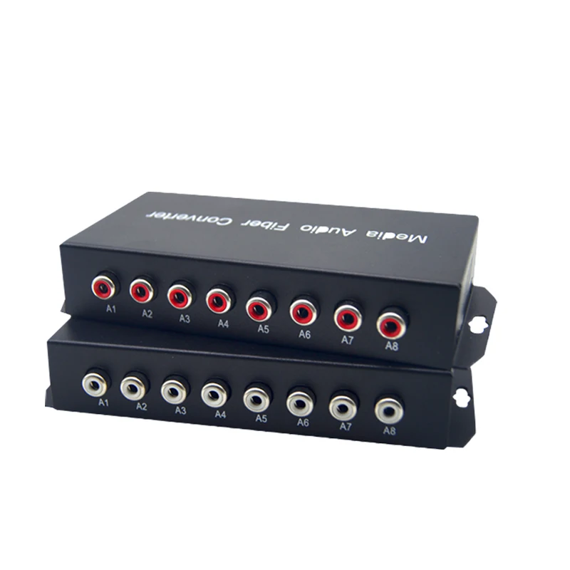 

Audio Over Fiber Optic Media Converters 2/4/8 CH Singlmode Fiber Up 20Km Multimode 500M For Broadcasting Intercom System