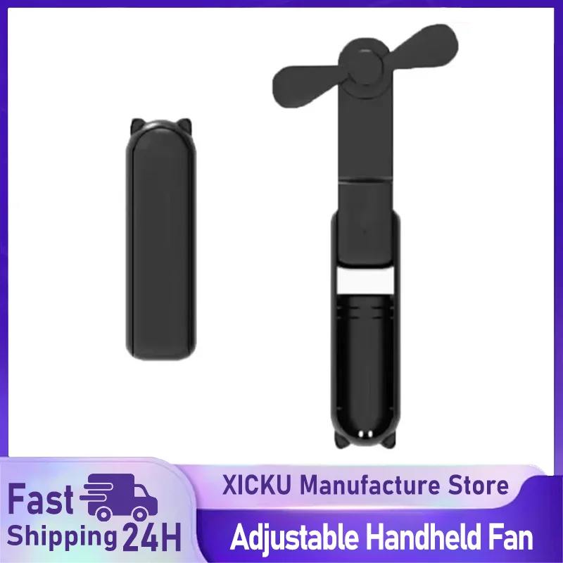 

Портативный мини-ручной вентилятор Маленький карманный вентилятор Вентилятор с перезаряжаемой батареей USB Складной охлаждающий ручной вентилятор Умный USB-вентилятор с аккумулятором