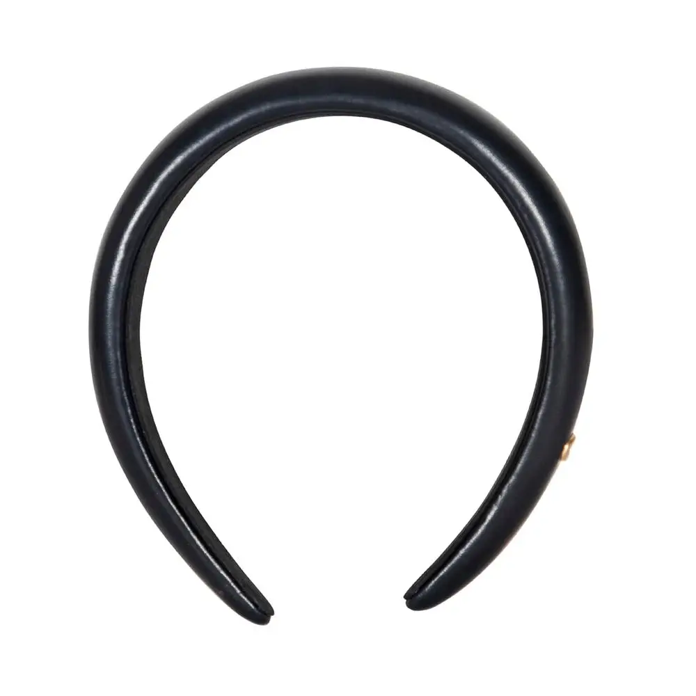 

Черная кожаная женская повязка на голову от Coach, один размер