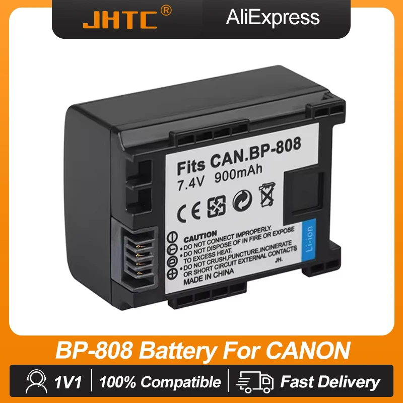 Pin BP 808 BP 809 BP 819 BP827 Cho Canon FS300 FS100 XA10 VIXIA HG20 HF21 HF S11 HF S10 HF11 Pin 900MAh