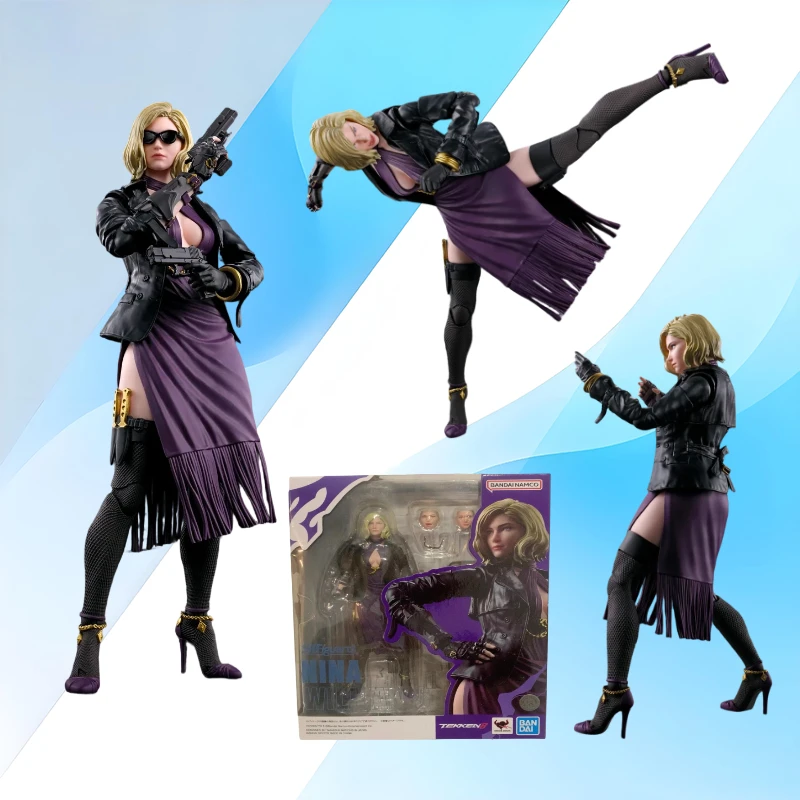 

Original Bandai Shf S.H.Figuarts Nina Williams Tekken 8 in Stock Anime Action Figure Collection Model Toys