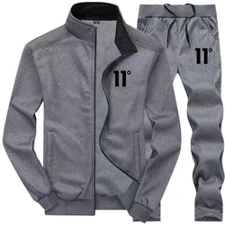 Spring Men Tracksuits Solid Color Sportswear Autumn Men's Sets Jacket + Pants Casual Tracksuit Male Gyms Sweatshirt 2 Piece Set