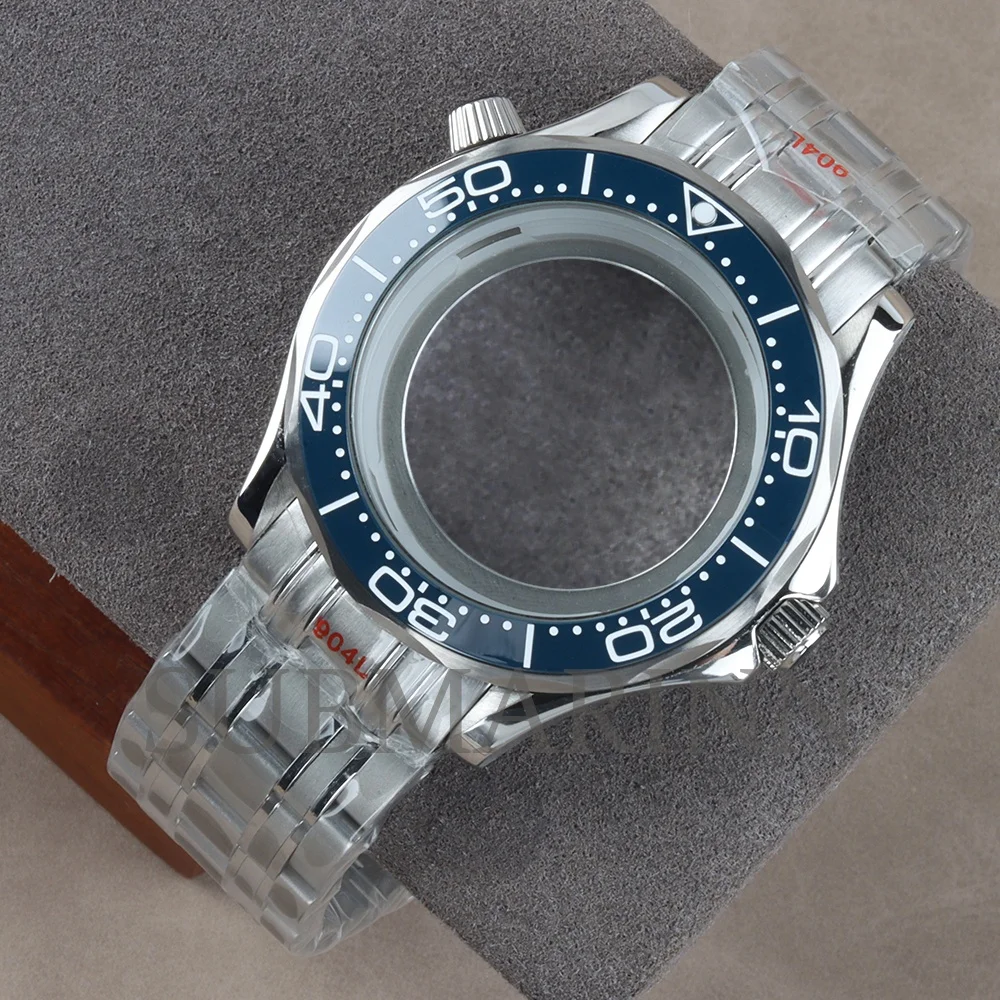 NH35 Case Bracelet 41mm Watch Case Waterproof 316L Stainless Steel FIT Seiko NH35 NH36 Movement 31mm Dial Seamaster 300 Case