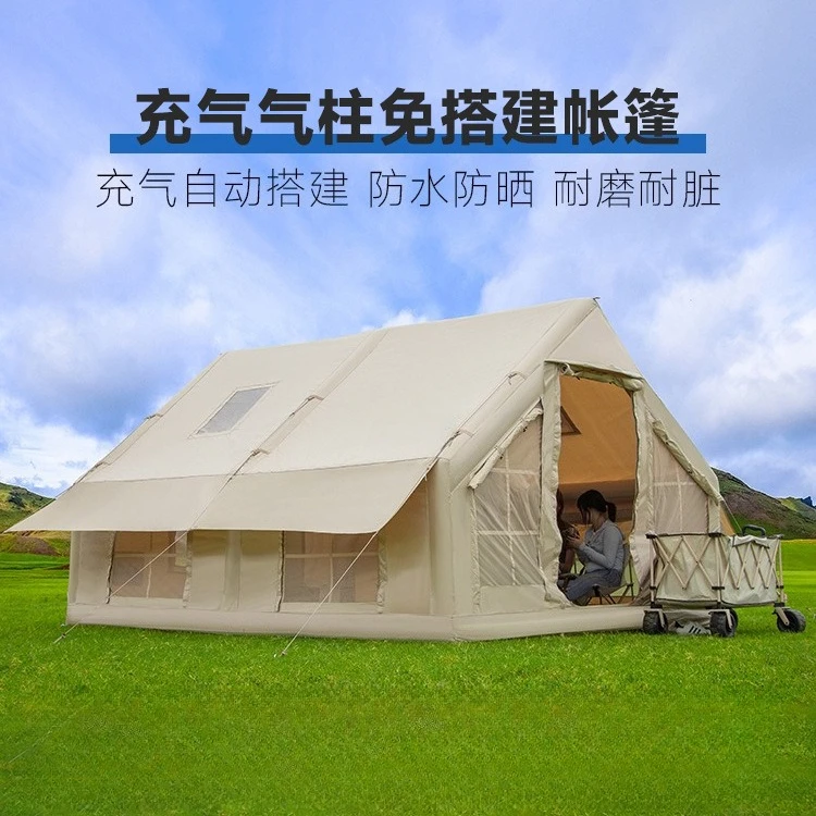 Outdoor camping tent fully automatic camping inflatable 3-4 people integrated