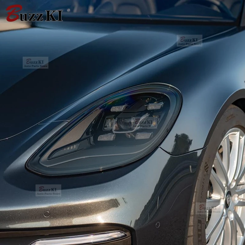 

For Porsche Panamera 971 2017-On Accessories Car Headlight Protective Film Headlamp Tint Taillight Transparent Black TPU Sticker