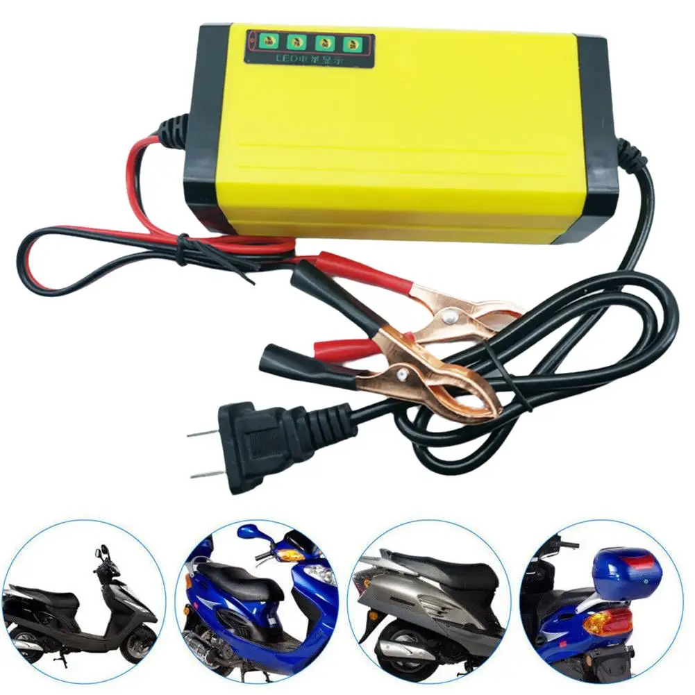 

Car Battery Charger 220V Power Puls Repair Charger Truck Battery Charger 12V 2A 3A Wet Dry Lead Acid Battery LED Display