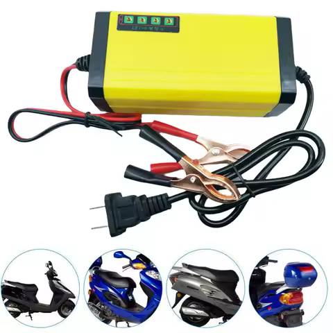 Car Battery Charger 220V Power Puls Repair Charger Truck Battery Charger 12V 2A 3A Wet Dry Lead Acid Battery LED Display