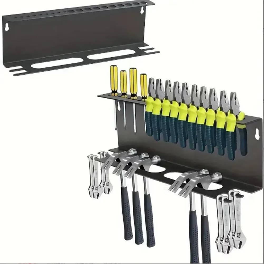 Space-Saving Storage 4in1 Tool Storage Rack Hassle-Free Setup Quick Access Sturdy Wall-mounted Storage Solution Garage Storage