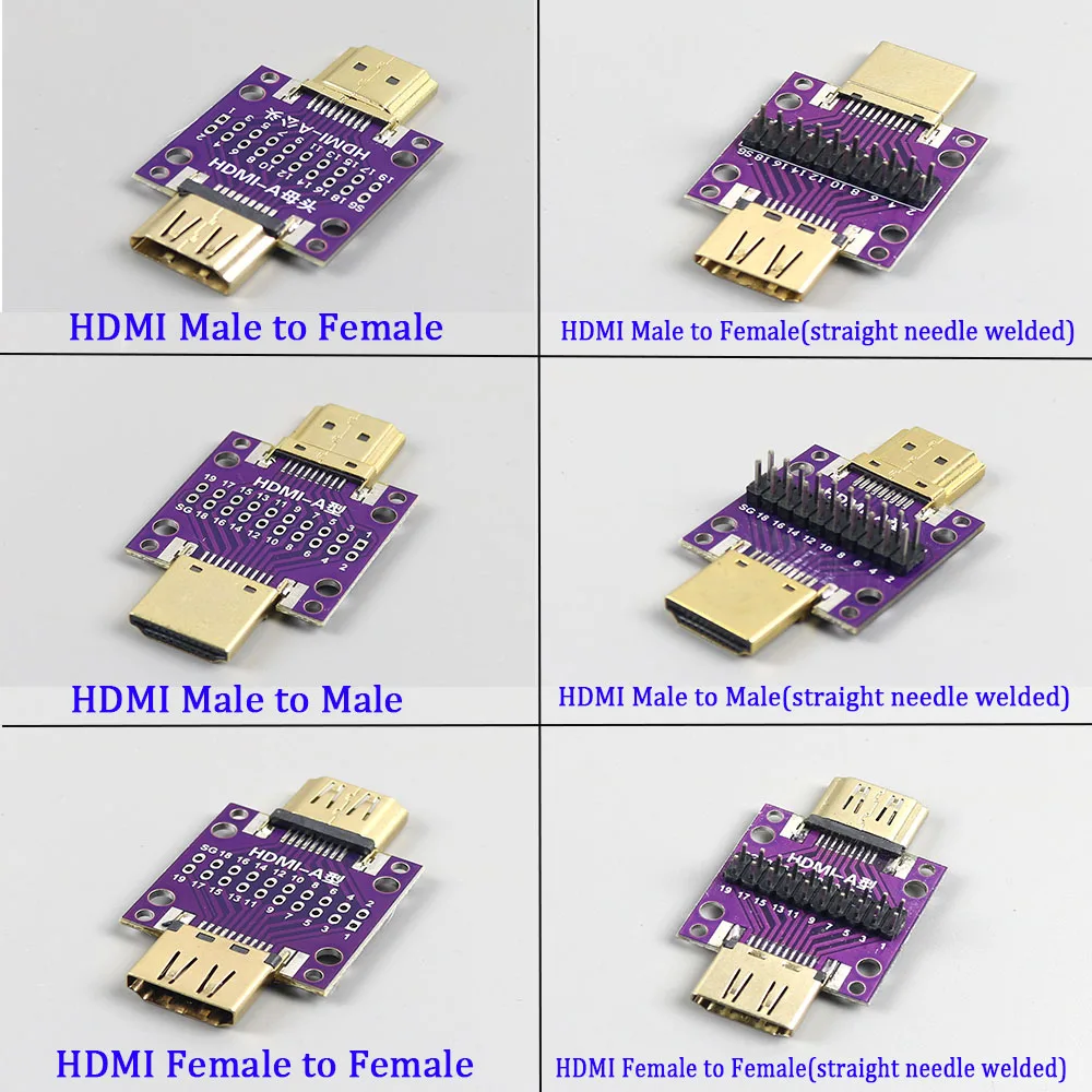 

HDMI male to female test adapter board with PCB board, male to female mutual conversion circuit board, circuit board