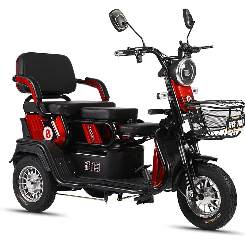 800W Electric Tricycles New Leisure Three-wheeler Mini Detachable Battery Electric Motorcycle Scooter Adult custom