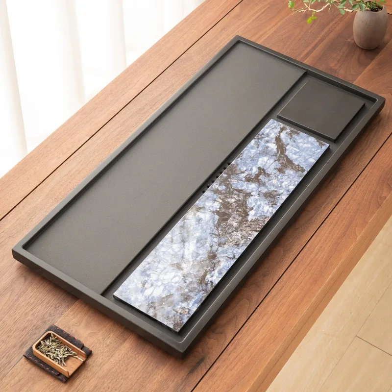 Natural Rectangular Tea Tray Stone Serving Luxury Modern Tea Tray Home Small Creative bandeija imperial antiga Decorative Tray