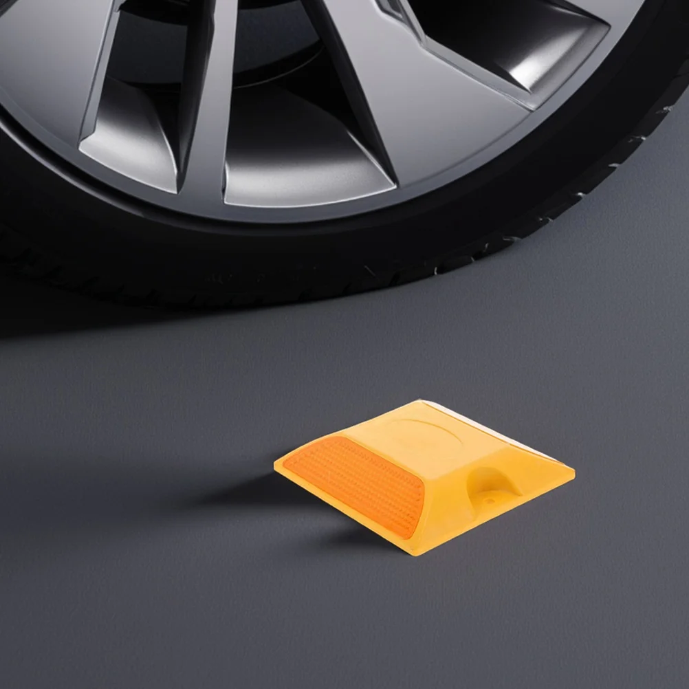 2Pcs Reflective Road Studs Traffic Markers for Maximum Night Visibility Impact Resistant Design for Pavement Safety Street