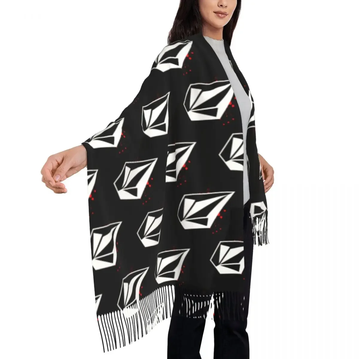 Custom Printed Volcoms Logo Scarf Men Women Winter Fall Warm Scarves Shawl Wrap