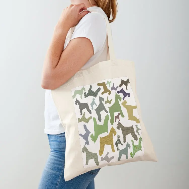 

schnauzer pattern Tote Bag Candy bags canvas bags shopper bags Canvas bag for women