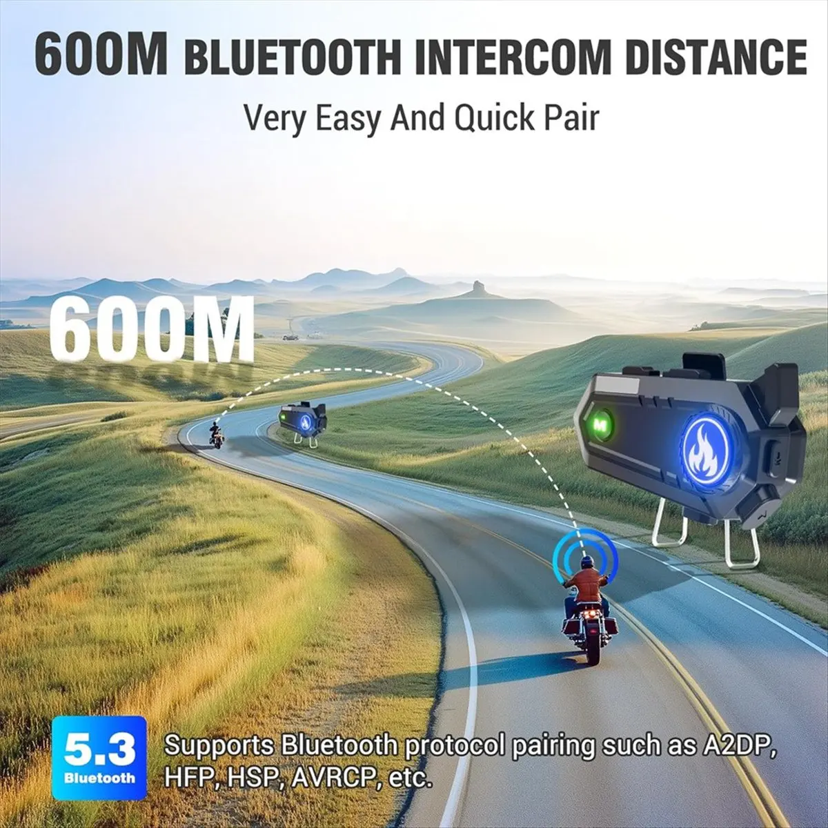 SWXF دراجة نارية خوذة سماعة رأس بخاصية البلوتوث مع 2 نوع ميكروفونات، الاتصال الداخلي/مكالمات بدون استخدام اليدين/الموسيقى/مقاوم للماء/إلغاء الضوضاء، C9