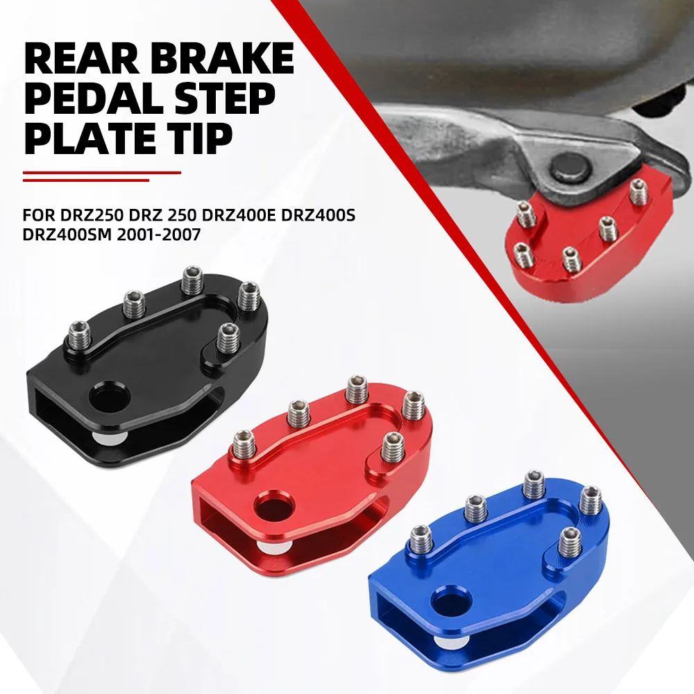 

DRZ400 2020-2023-2024 Brake Pedal Lever Tip Plate Extension Pad For Suzuki DRZ250 DRZ 250 DRZ400E DRZ400S DRZ400SM 2001-2007