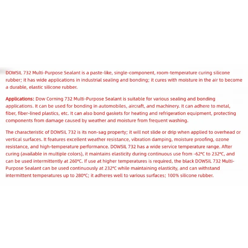 Microfluidic PDMS Chip Sealing Glue, Anti-Leak Adhesive for Ports, DOWSIL 732 Bonding Sealant