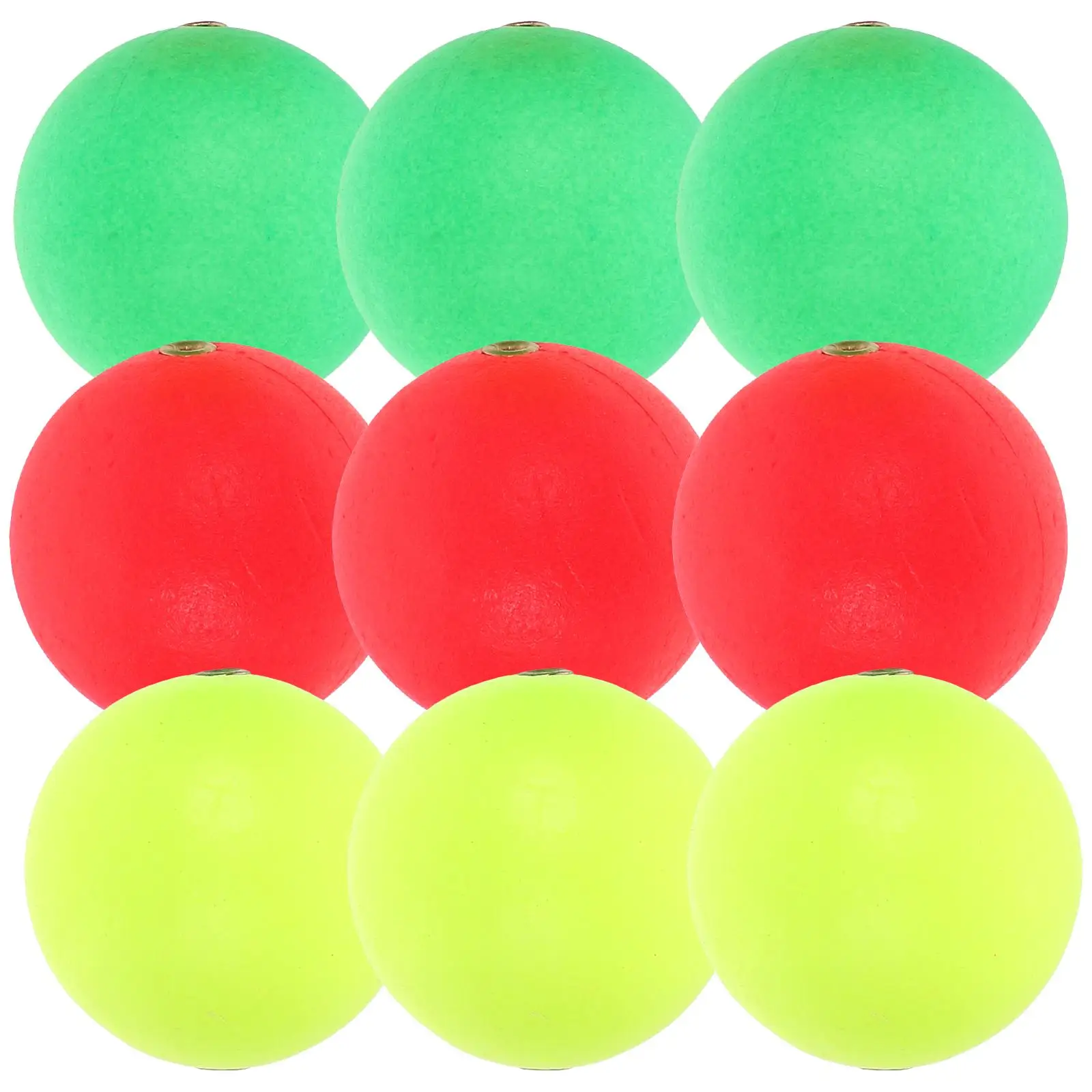 

30pcs Fishing Floats Yellow Copper Ring 10 Green 30mm High Sensitivity Easy Observation Fishing Supplies Tools