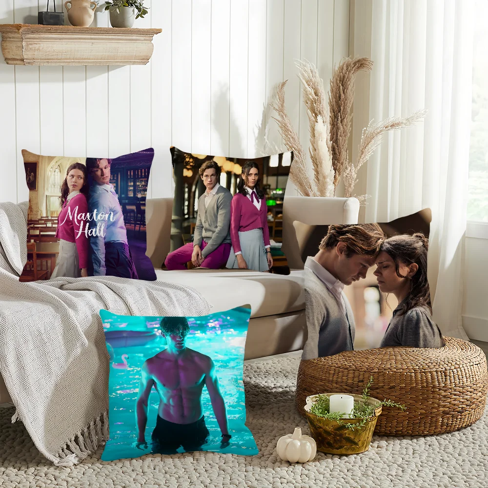 

TV Maxton hall season 2 Pillow Case Home Cushion Cover Suitable For Office Sofa Car Suitable For All Seasons