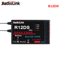 Radiolink 2.4GHz R12DS 12 Channels RC Radio Receiver Support SBUS/PWM DSSS&FHSS AT9/AT9S/AT9S Pro/AT10/AT10II