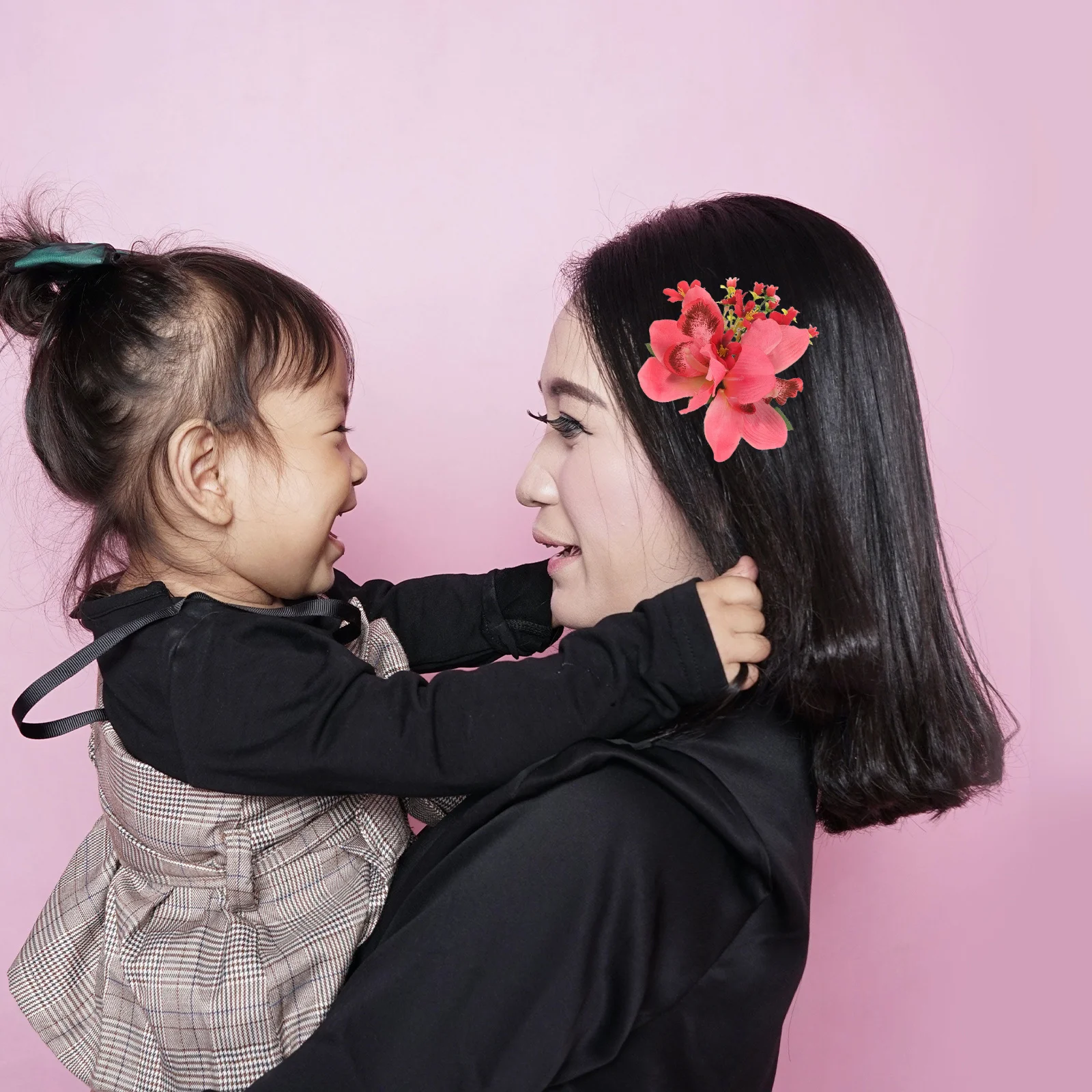 

3Pcs Hawaiian Flower Hair Combs Artificial Orchid Metal Slide Bridal Wedding Side Clips Floral Hair Barrettes Accessories