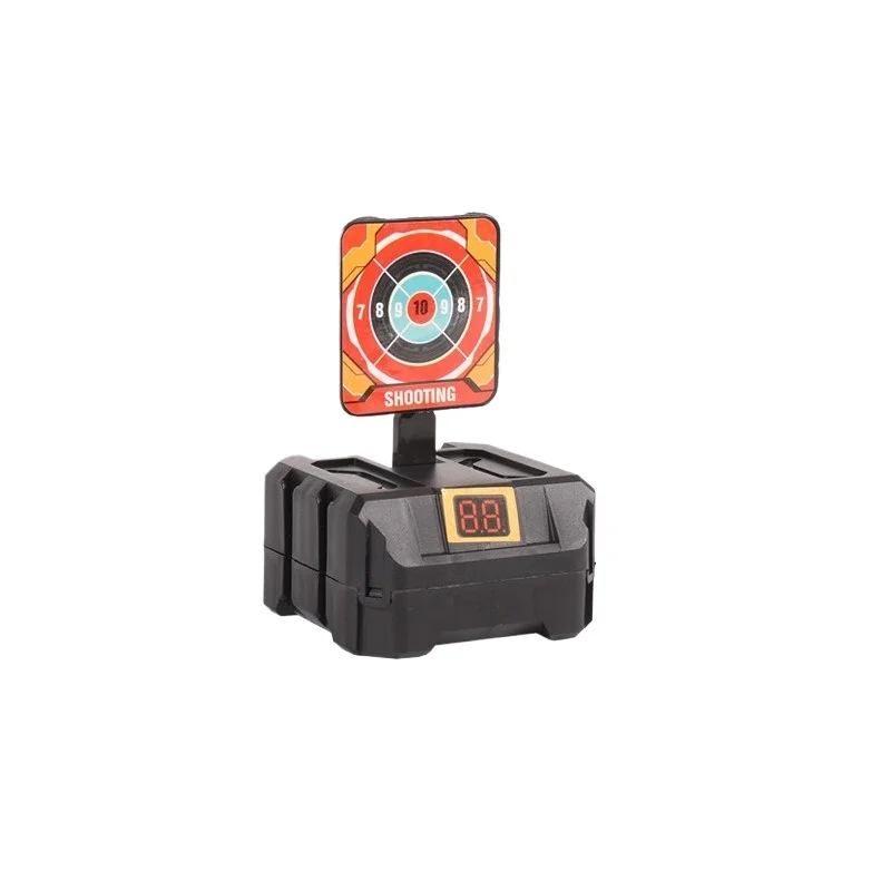10pcs Orange Shooting Game Target Toy with Auto-reset Target Practice Toy for Soft Bullet Guns and Toy Gun Training