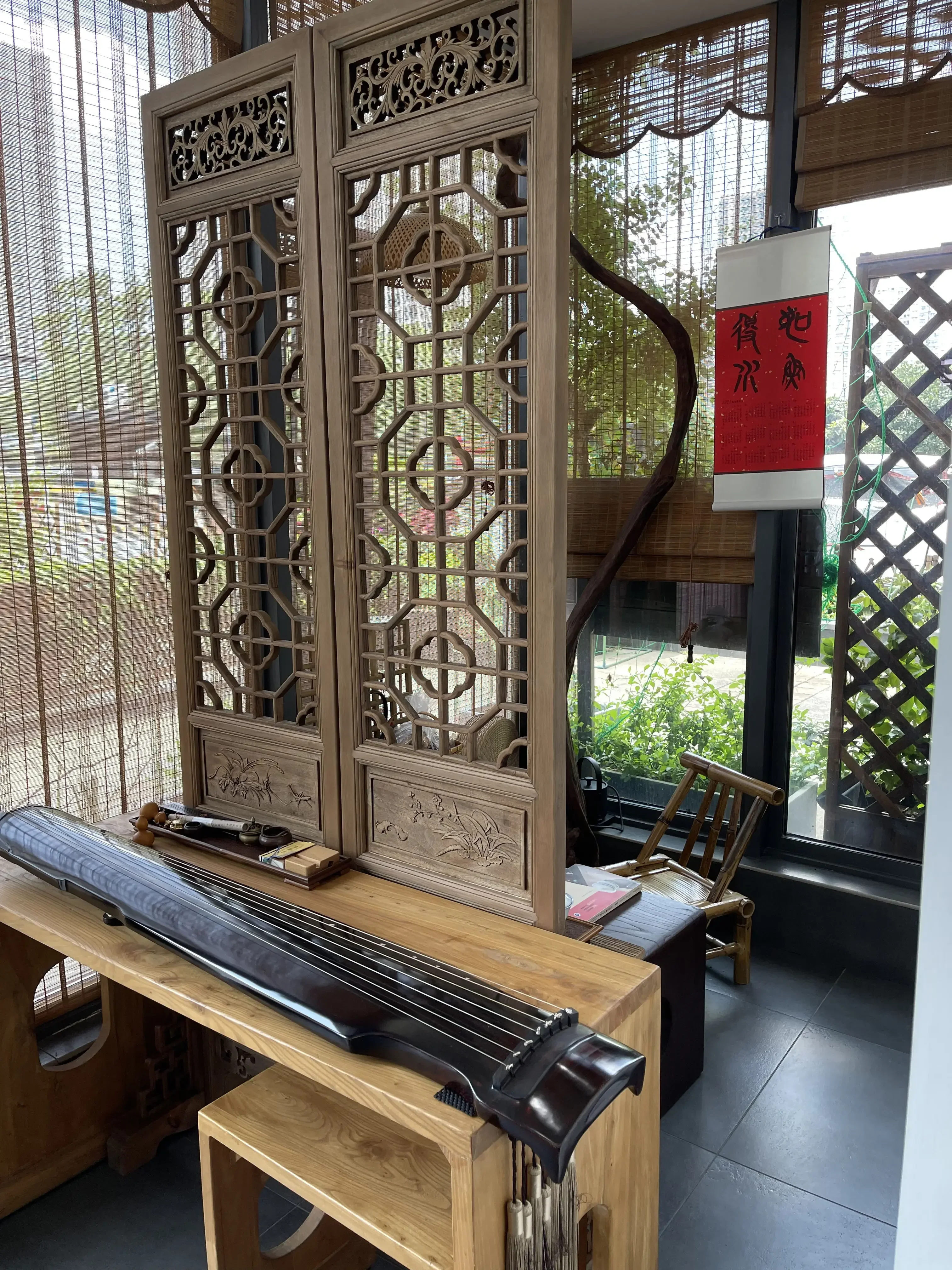 النمط الصيني شاشة قديمة غرفة المعيشة تقسيم الخشب الصلب الديكور طوي المحمول العتيقة شاشة شعرية مكتب شوان #4