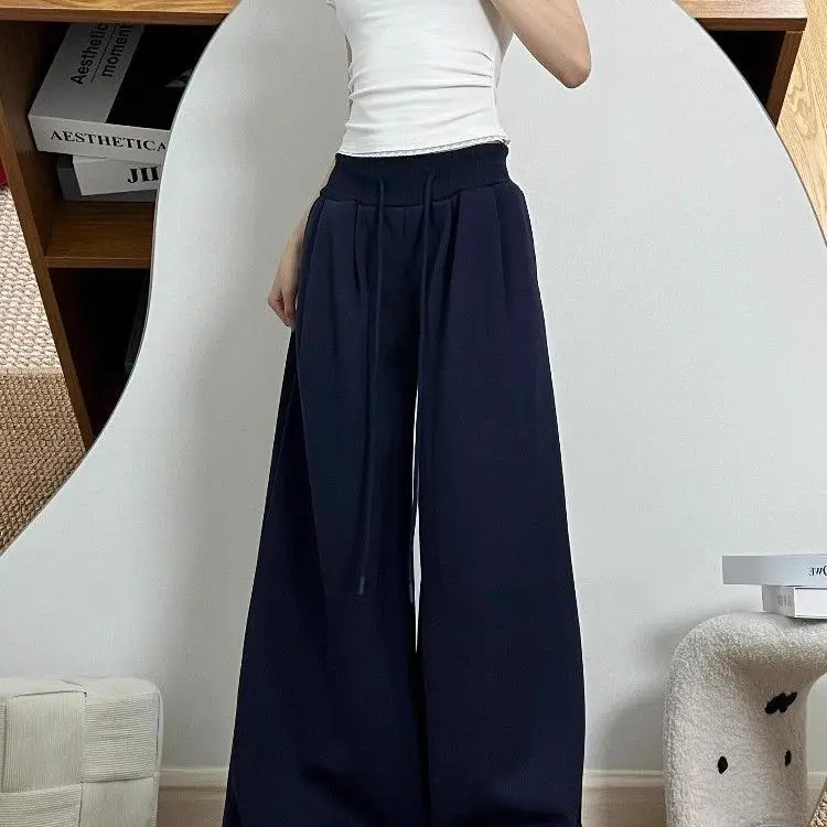 بنطال ذو قصة أرجل واسعة عطلة المرأة الشتاء مضلع ذات الطابقين أفخم Altgoth مكتب Femininas المرقعة تنقش أزرار الطبقات الرجعية #4