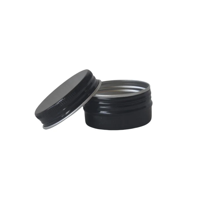 200 قطعة 30 مللي ماتي الأسود القصدير صندوق الألومنيوم جرة الغذاء الصف الطفل مقاومة التعبئة والتغليف 47*24 مللي متر الألومنيوم القصدير جرة