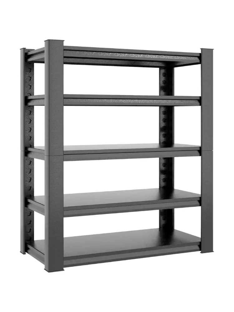 

48" W Garage Shelving 3000LBS Heavy Duty Storage Shelves Adjustable 5 Tier Metal Shelves for Storage Garage Industrial Shelving