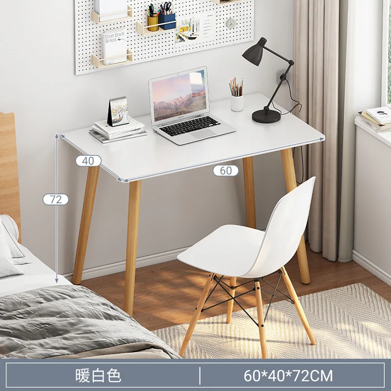 Home computer desk, simple rental house, student writing desk, minimalist office, female bedroom, study desk