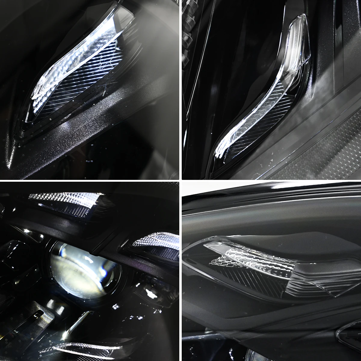 Paar Projektorlinsen-LED-Scheinwerfer für Halogen-Xenon Porsche Panamera 970.1 2010 2011 2012 2013 Hellere Scheinwerfer – Detail 3